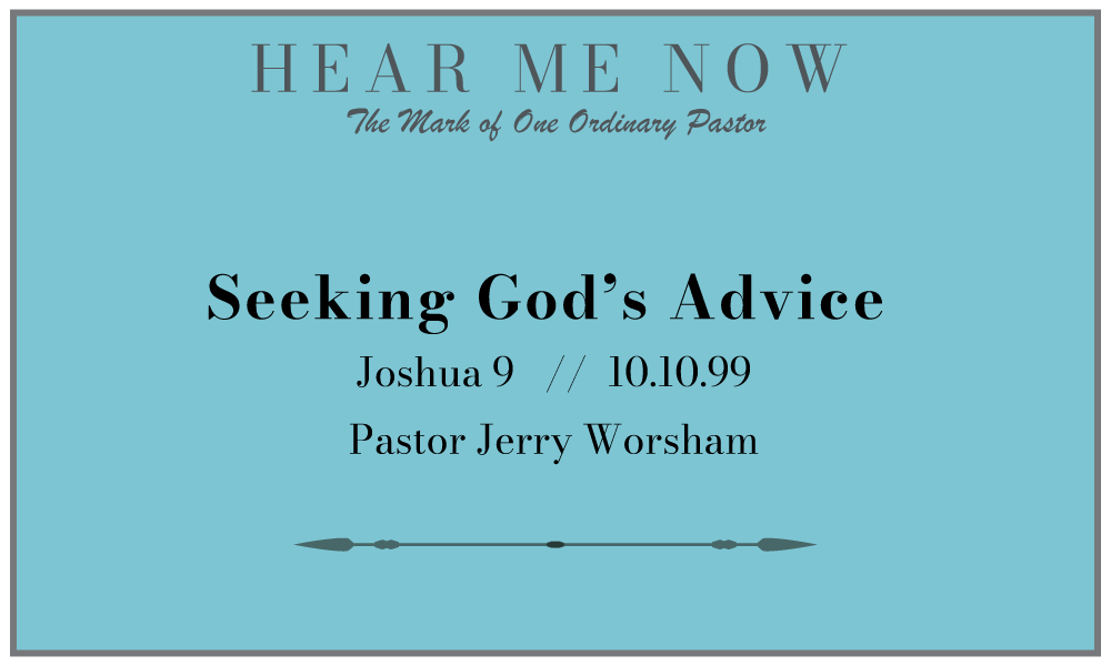 7. Seeking God’s Advice